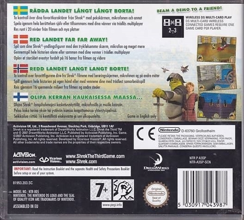 Dreamworks Shrek den Tredje - Nintendo DS (A Grade) (Genbrug)